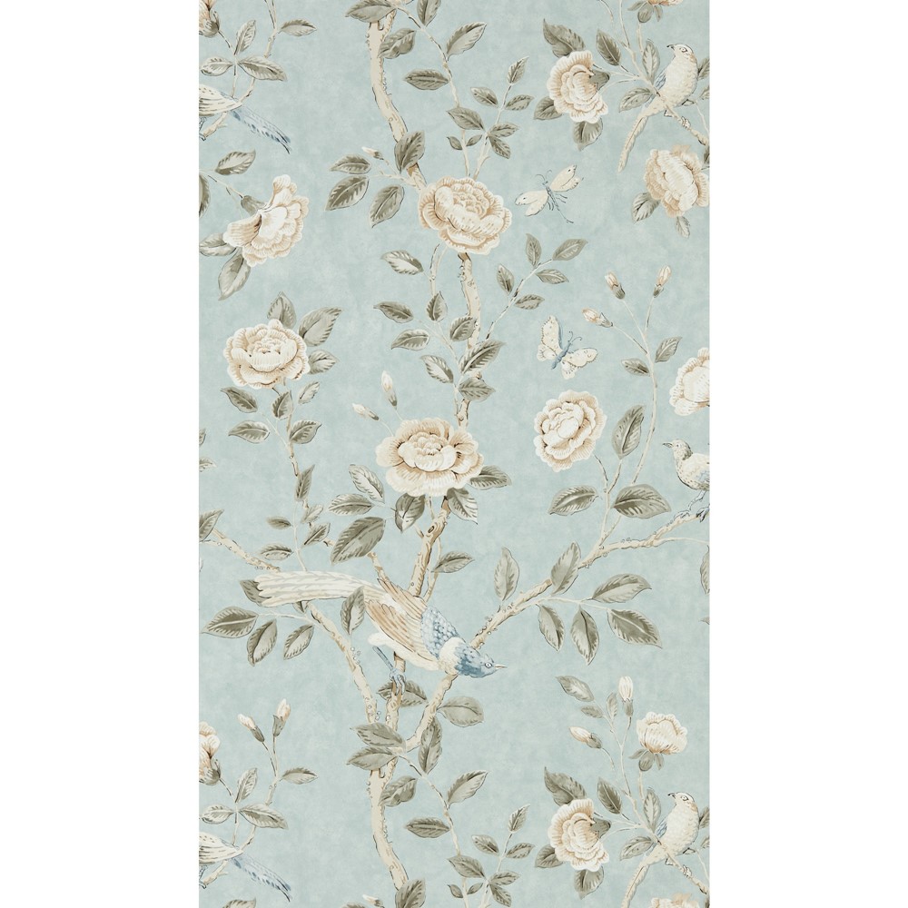 Andhara Floral Wallpaper 216797 by Sanderson in Dove Cream